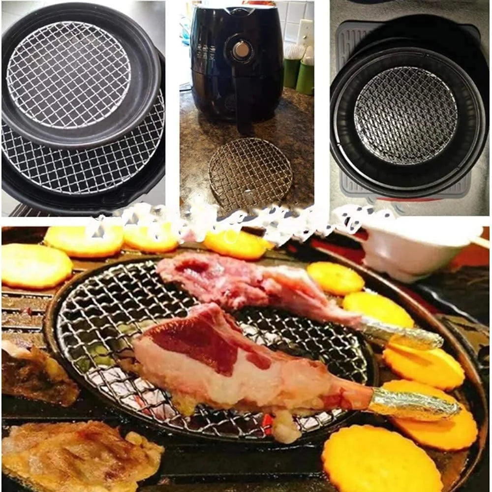 12 Inch Round Stainless Steel Basting Cover Dome and Cooling Wire Racks and BBQ Tong O5715