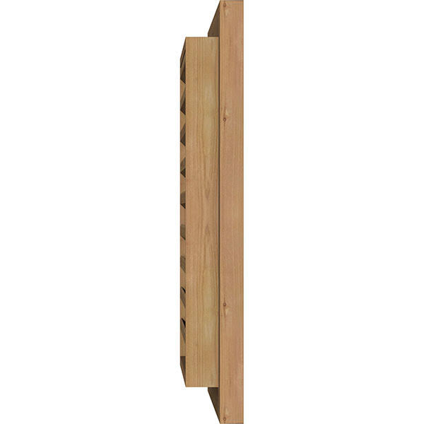 Unfinished Functional Rough Vertical Gable Vent O241