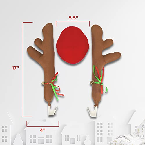 Car Reindeer Antlers & Nose Christmas Decoration Kit S280