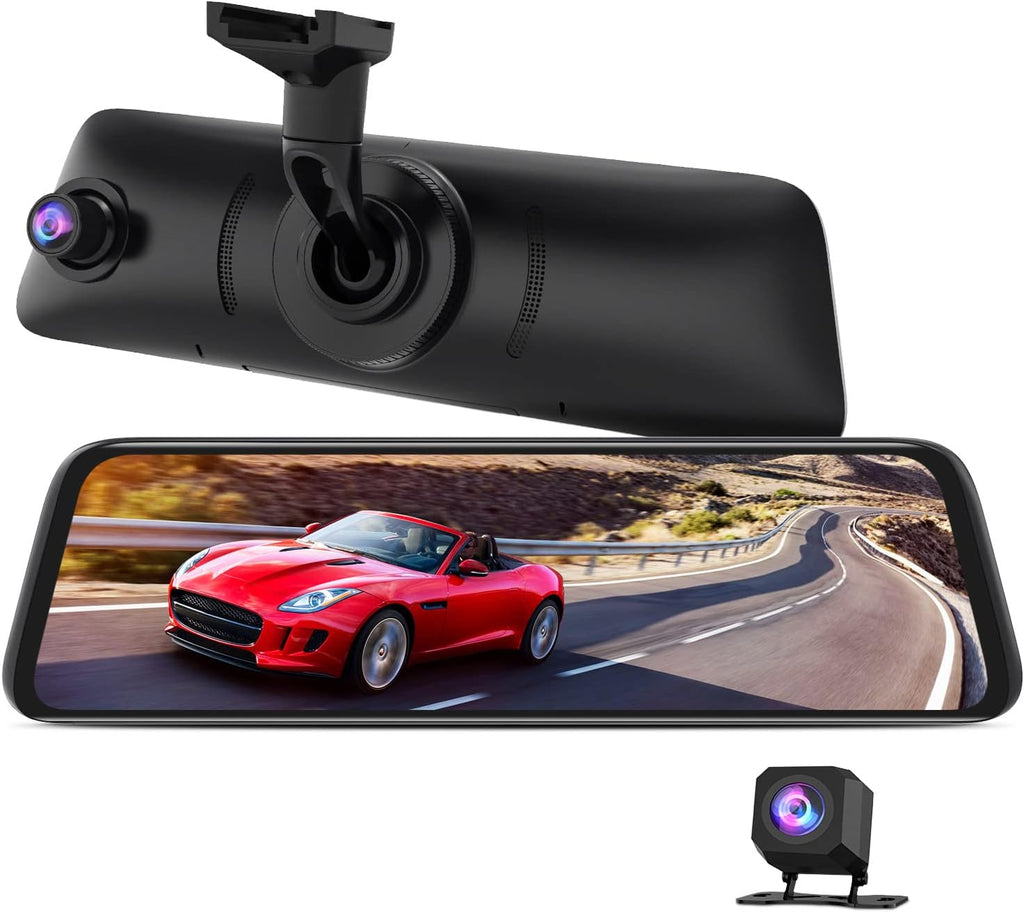 Rear View Mirror Camera with 9.35'' Touch Screen, Dual 1080P Night Vision T349897
