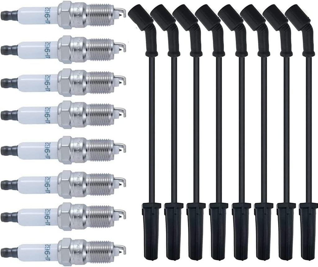Spark Plugs 8 pcs + Spark Plug Wires 8 pcs Y148330