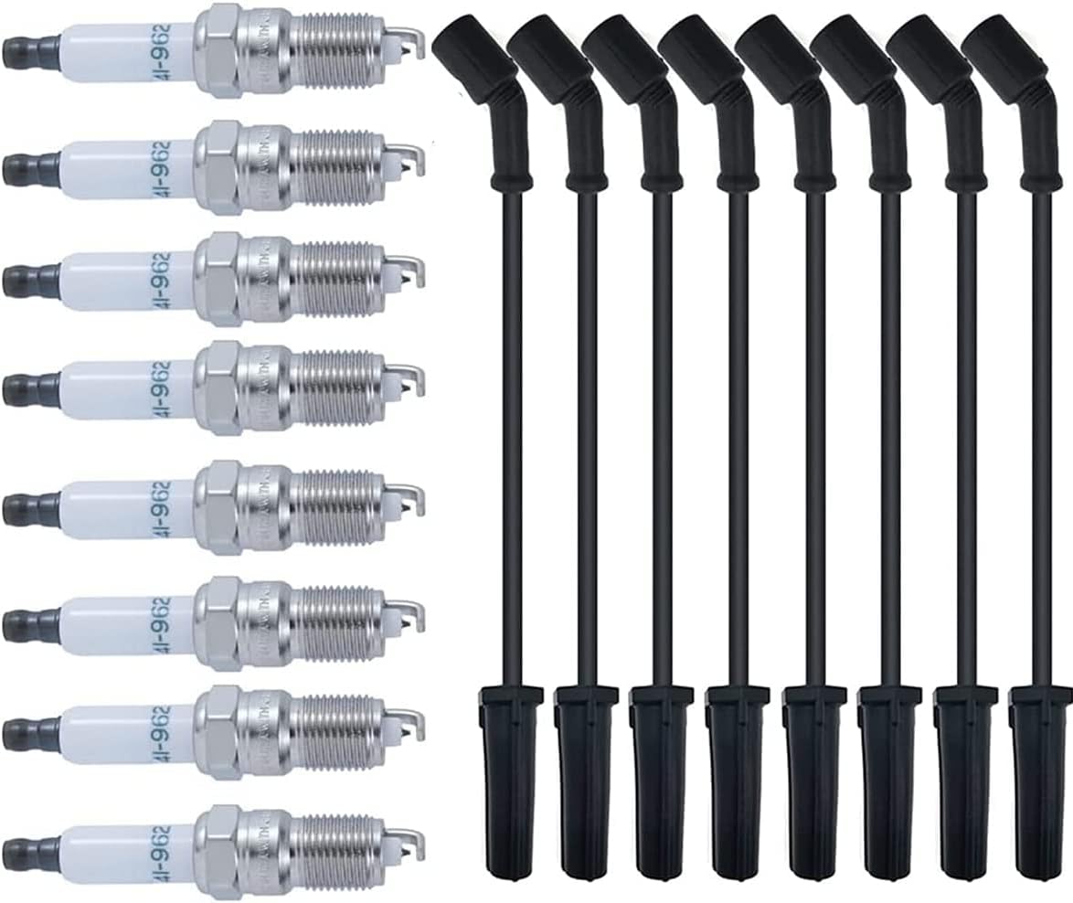 Spark Plugs 8 pcs + Spark Plug Wires 8 pcs Y148330