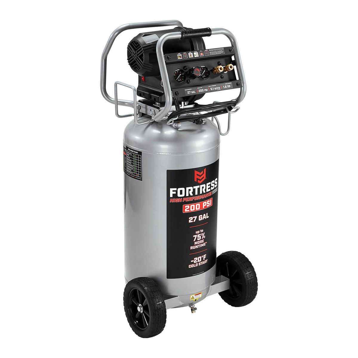 27 Gallon 200 PSI Oil-Free Vertical Air Compressor U688555