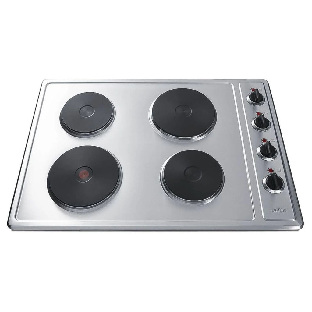 4-Burner Solid Disk Cooktop Stainless Steel A3030
