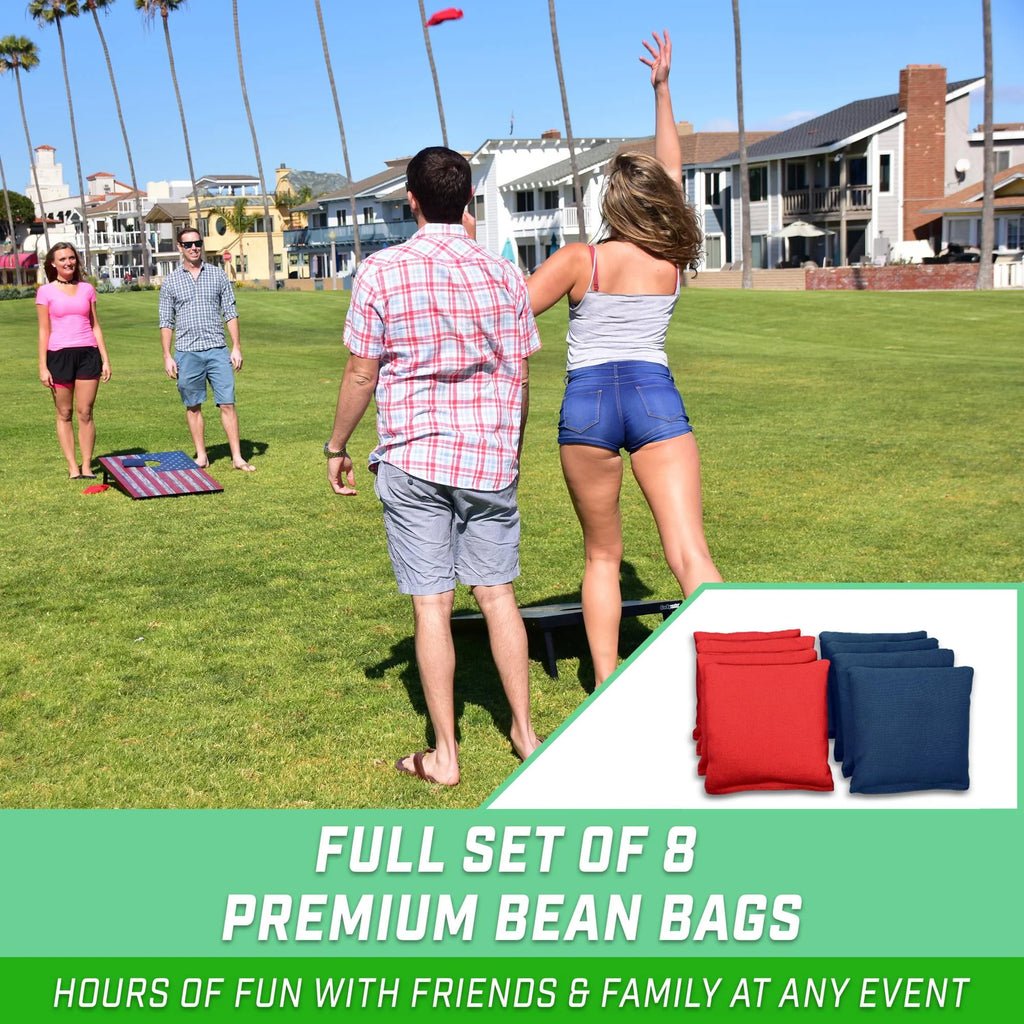 American Flag Cornhole Set with 8 Bean Bags X333