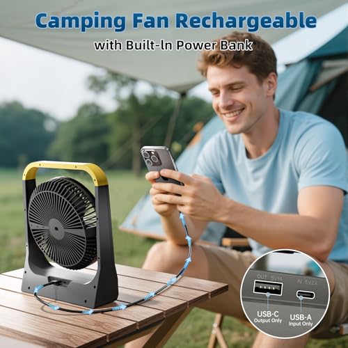 Battery Powered Operated Portable Fan Rechargeable 20800mAh M562