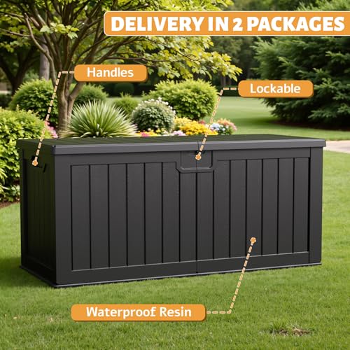 120 Gallon Waterproof Resin Deck Box E867