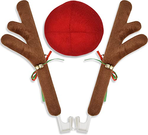 Car Reindeer Antlers & Nose Christmas Decoration Kit S280