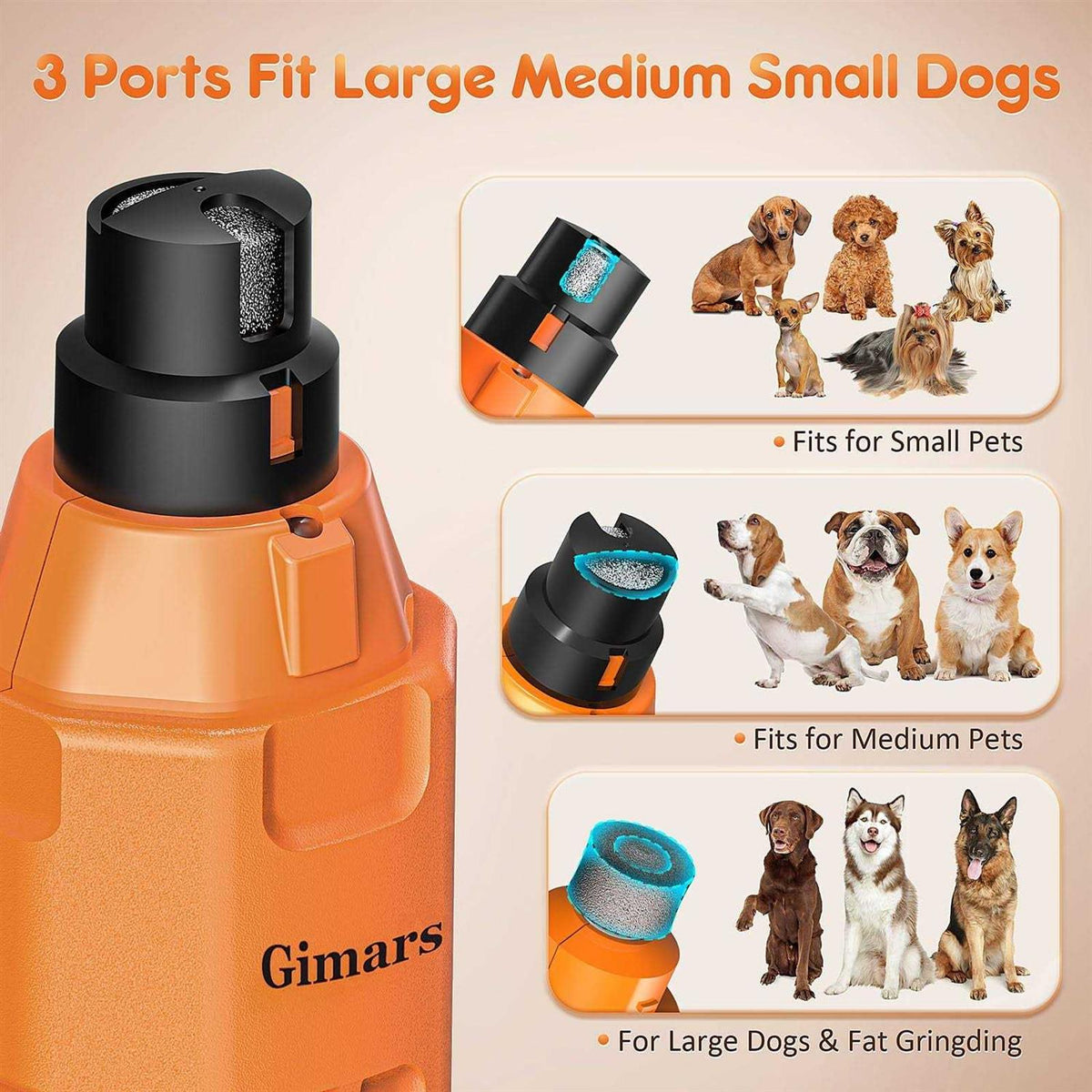 Adjustable 6 Speed Dog Nail Grinder L45438