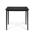 Acacia Wood Rectangle Bar Table Dark Gray D44087