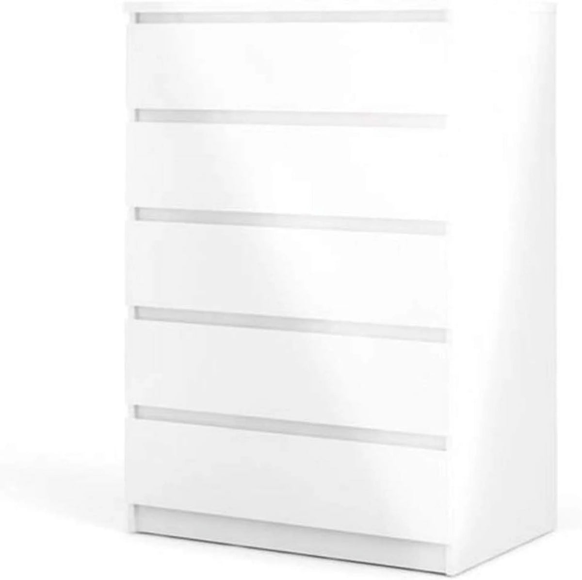 White High Gloss 5 Drawer Chest F6925
