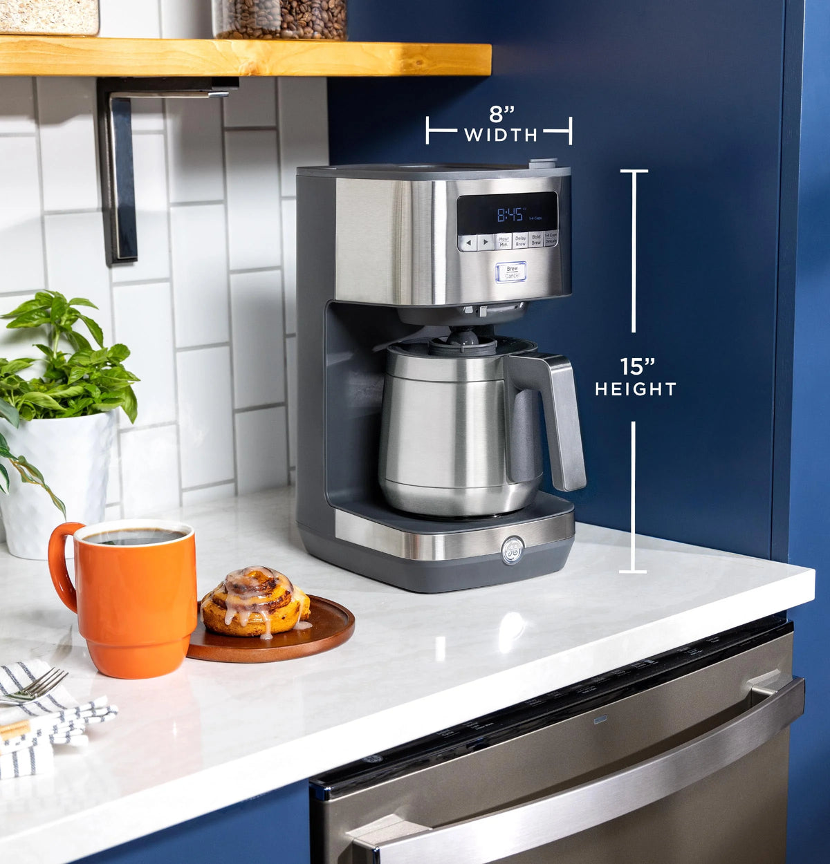 10 Cup Drip Coffee Maker with Single Serve B377