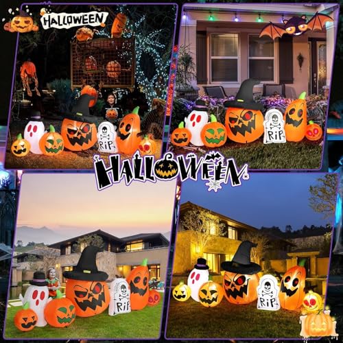8FT Halloween Inflatable Decorations with LED Lights D766397