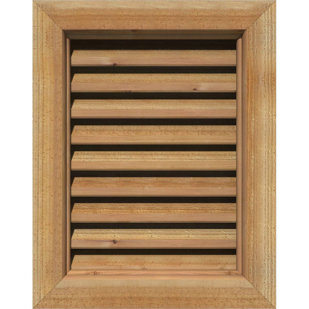 Unfinished Functional Rough Vertical Gable Vent O241