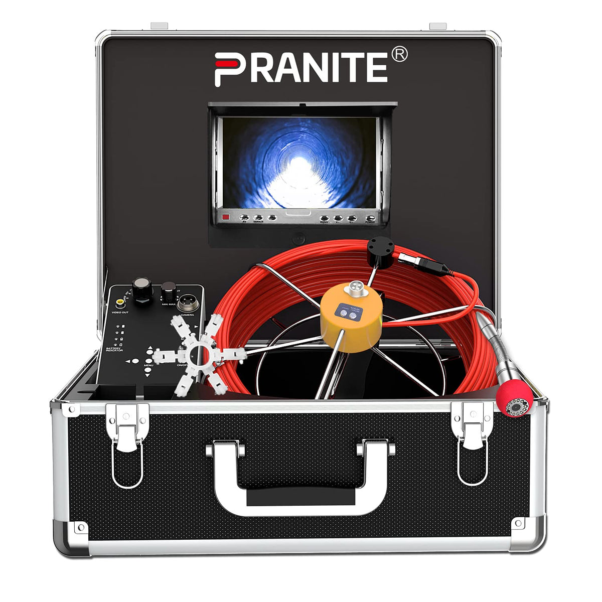 IP68 Waterproof Pipe Inspection Camera with 30M Cable and 7 Inch LCD Monitor J5153