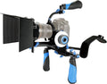 DSLR Rig Video Camera Shoulder Mount Kit with Follow Focus, Matte Box, Top Handle and Support Cage A890105