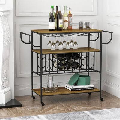 3-Tier Serving Cart with Lockable Wheels Z327554