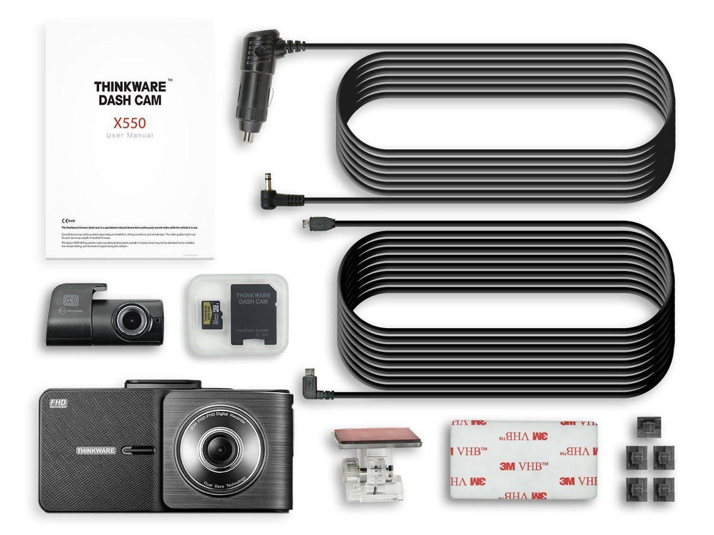 Dashcam with Rear View Camera with 32GB microSD Card D9873