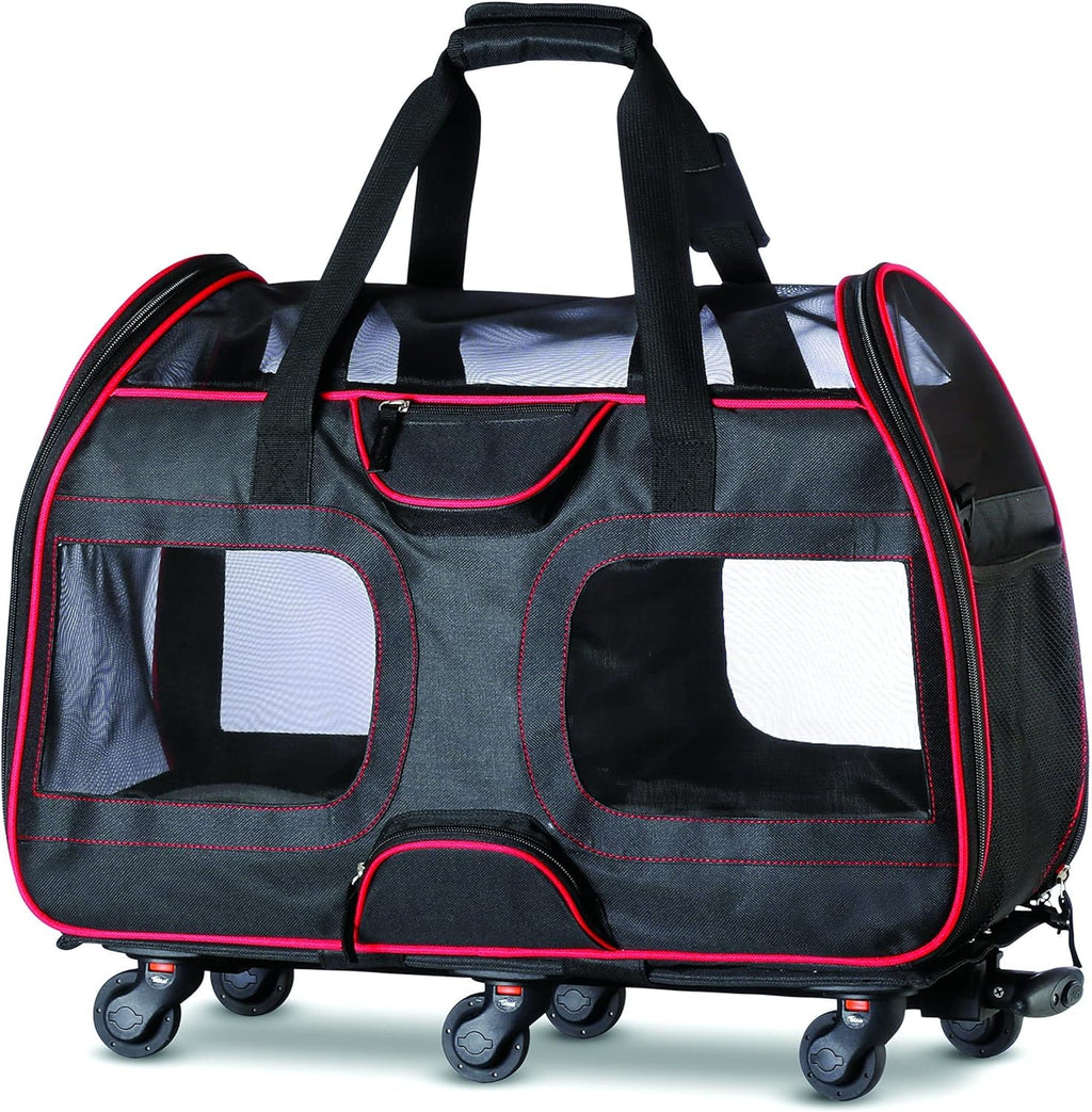 Airline Approved Soft Sided Pet Carrier with Wheels Q3561