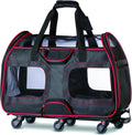 Airline Approved Soft Sided Pet Carrier with Wheels Q3561