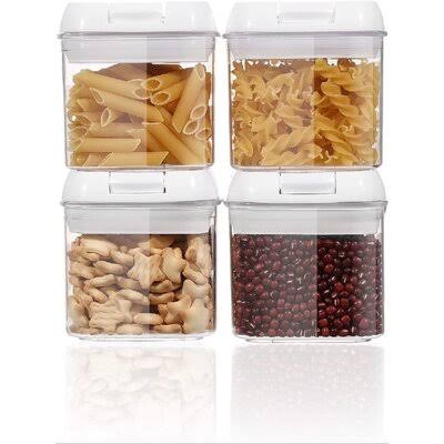Airtight BPA Free 4 PC Food Storage Containers with Lids M287
