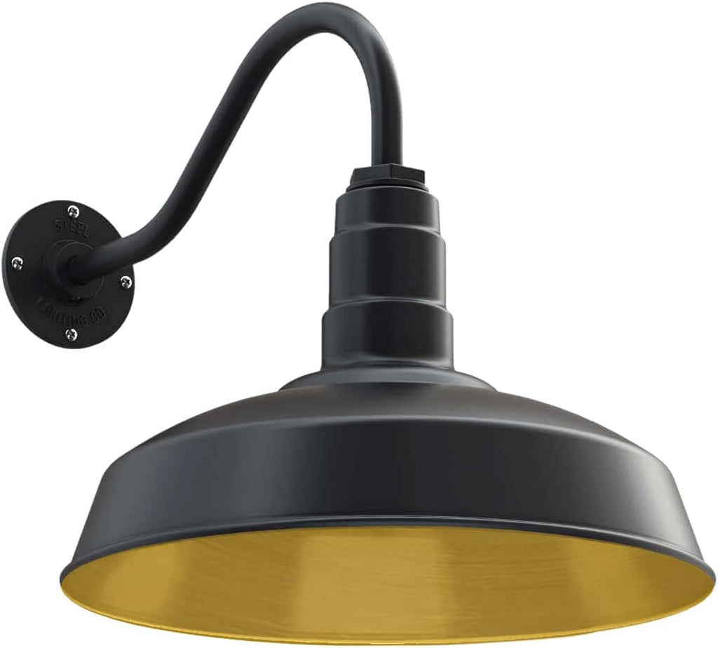 16 Dome 23 Gooseneck Galvanized Outdoor Wall Mounted Barn Light J6646