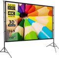 150 inch Portable 16:9 4K HD Projector Screen and Stand with Carry Bag V953