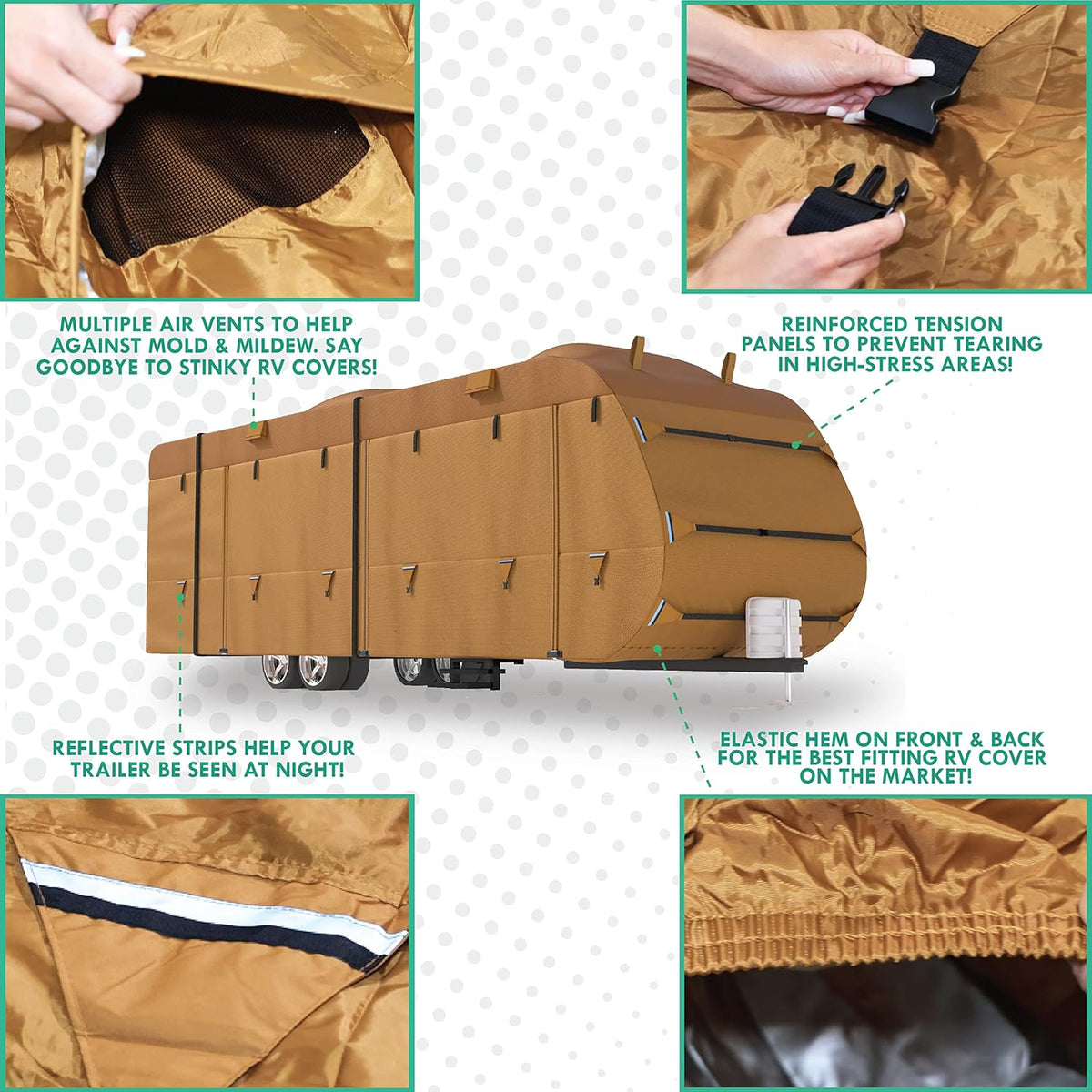 22'-24' RV Trailer Covers with Storage Bag D866
