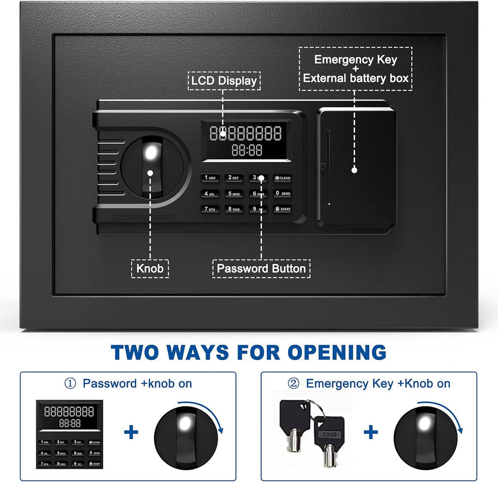 Small Steel Safe Box with LCD Digital Screen K2625