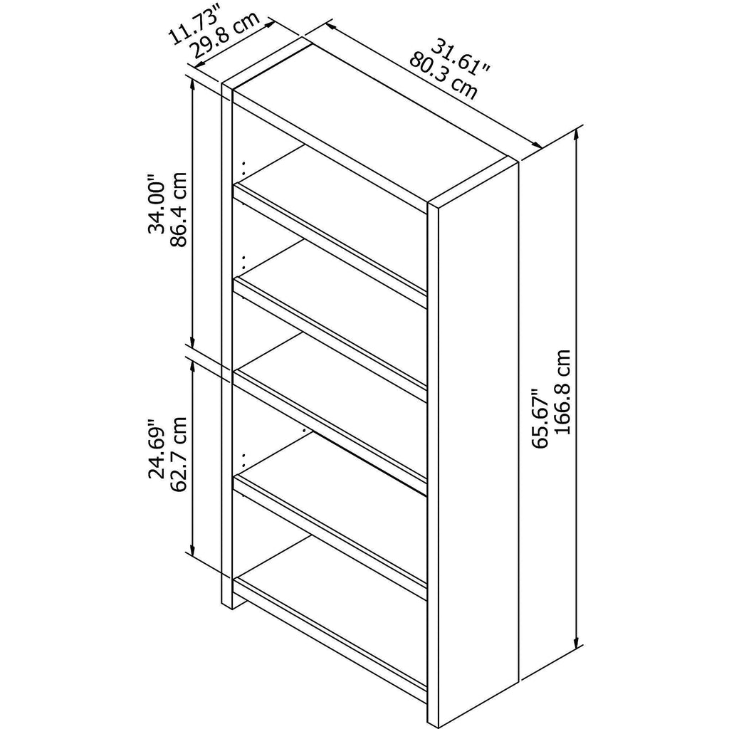 5 Shelf Bookcase C940