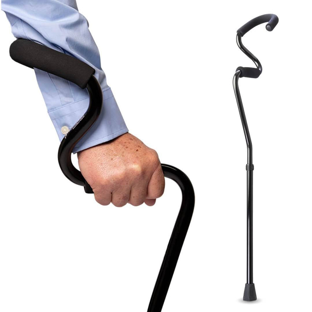 Adjustable Lightweight Comfort Cane Black O1977