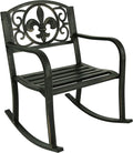 Cast Iron and Steel Outdoor Rocking Chair W601478