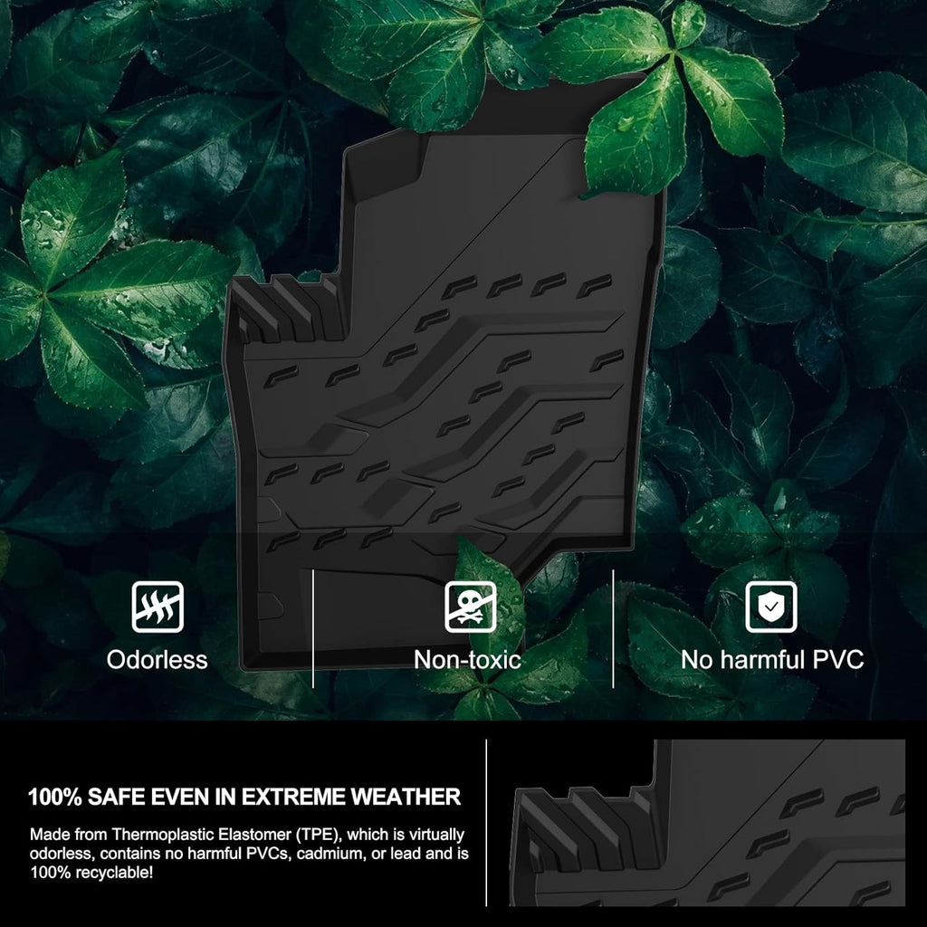 All Weather TPE Floor Mats Black X6603