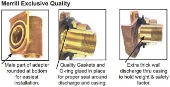 No Lead Brass 1-1/4 Pitless Adapter U45777