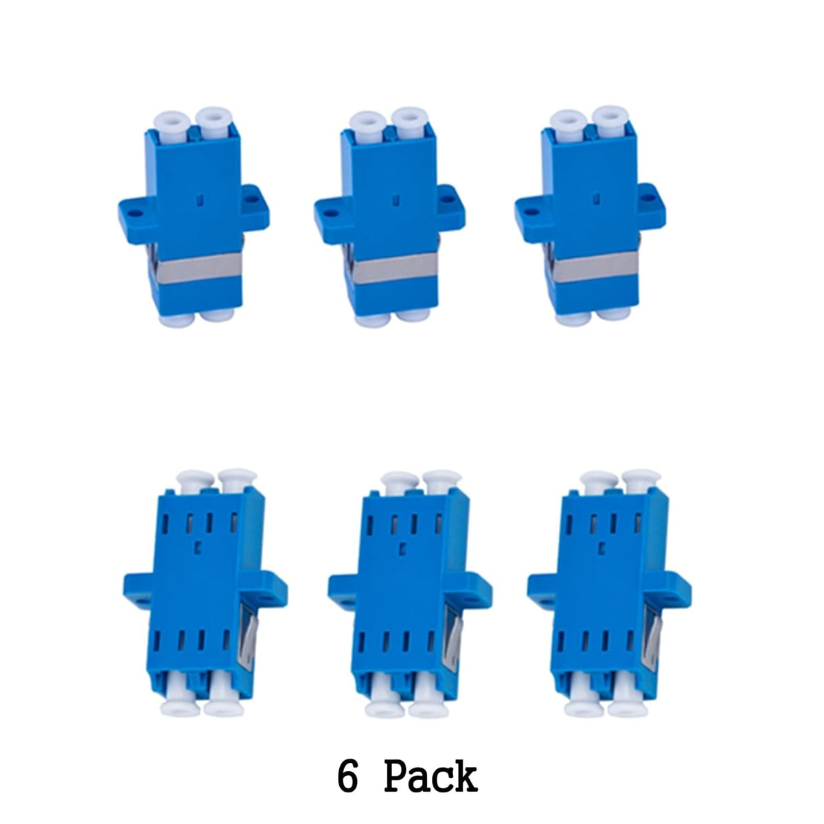 Fiber Optic Cable Adapter LC to LC Duplex 6 Pack G8484