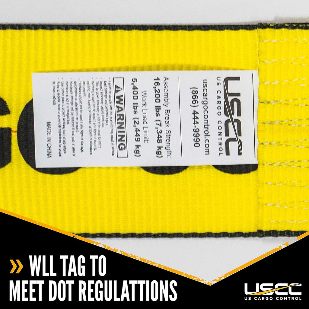 4 Inch x 30 Foot Winch Straps with Twisted Sewn Loop 10 Pack D34314