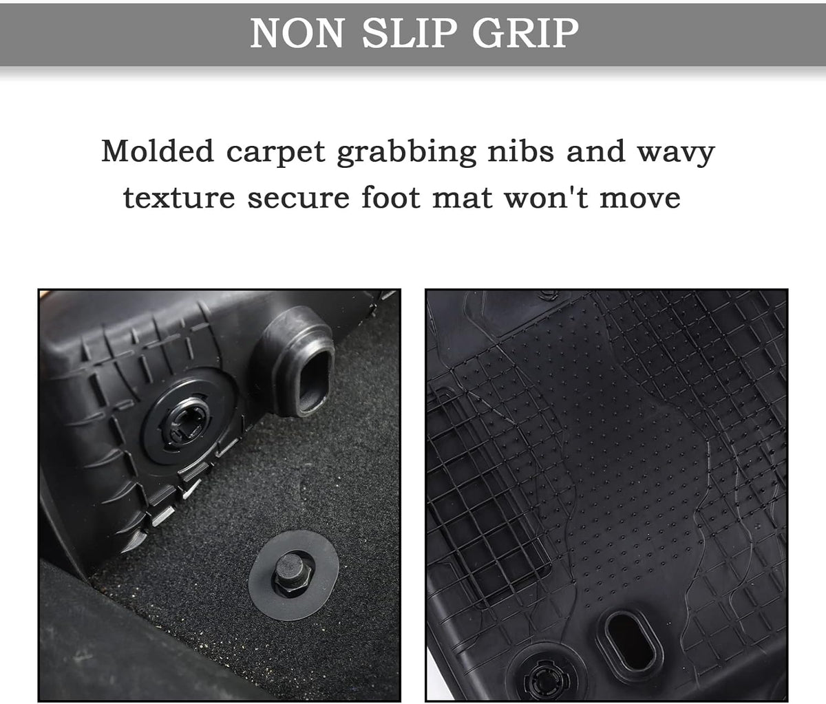 Front and Back TPE Floor Mats Pack of 2 U19483