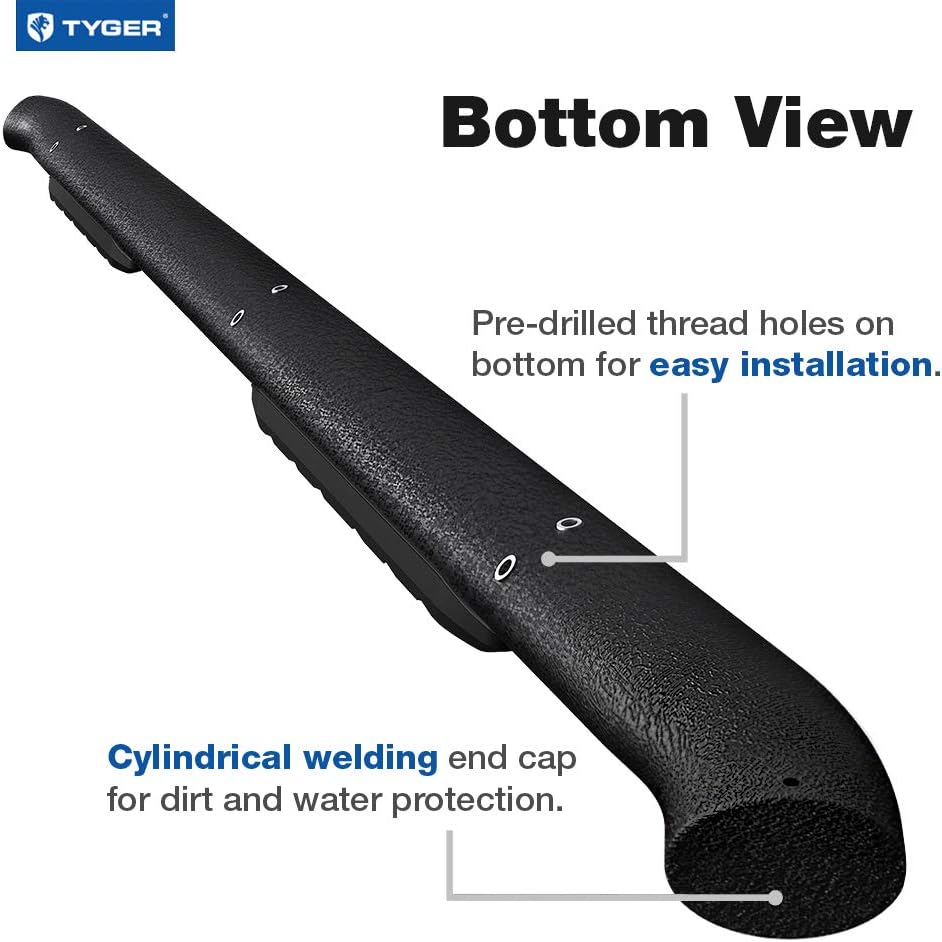 Textured Black 3.5 inch Running Boards E196068