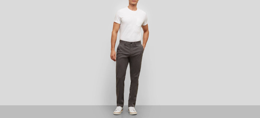 Chino Flat-Front Slim-Fit Casual Pant Q514