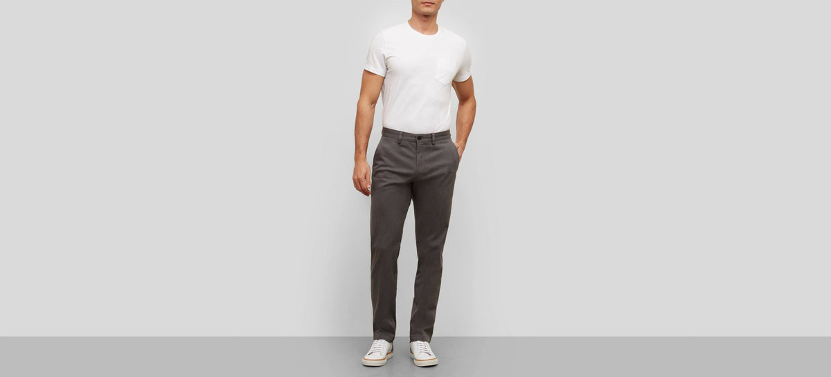 Chino Flat-Front Slim-Fit Casual Pant Q514