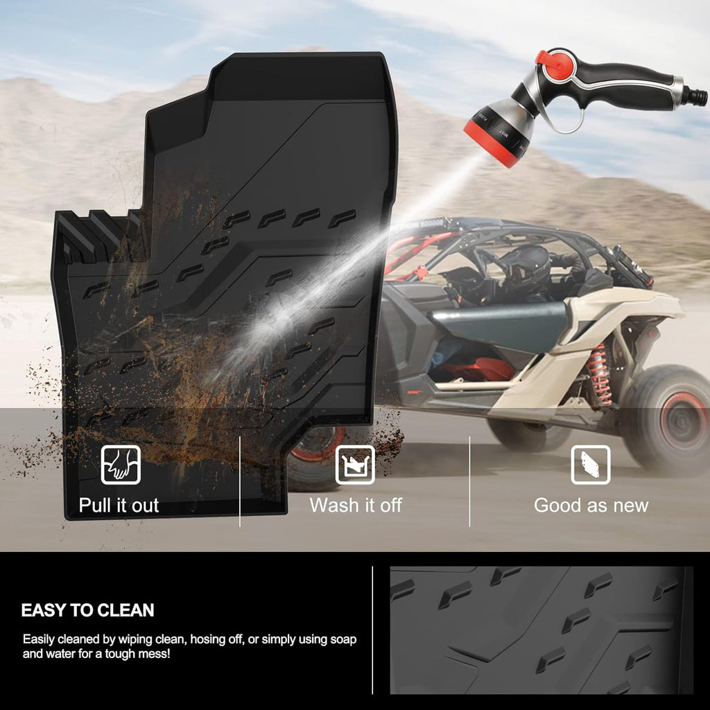 All Weather TPE Floor Mats Black X6603