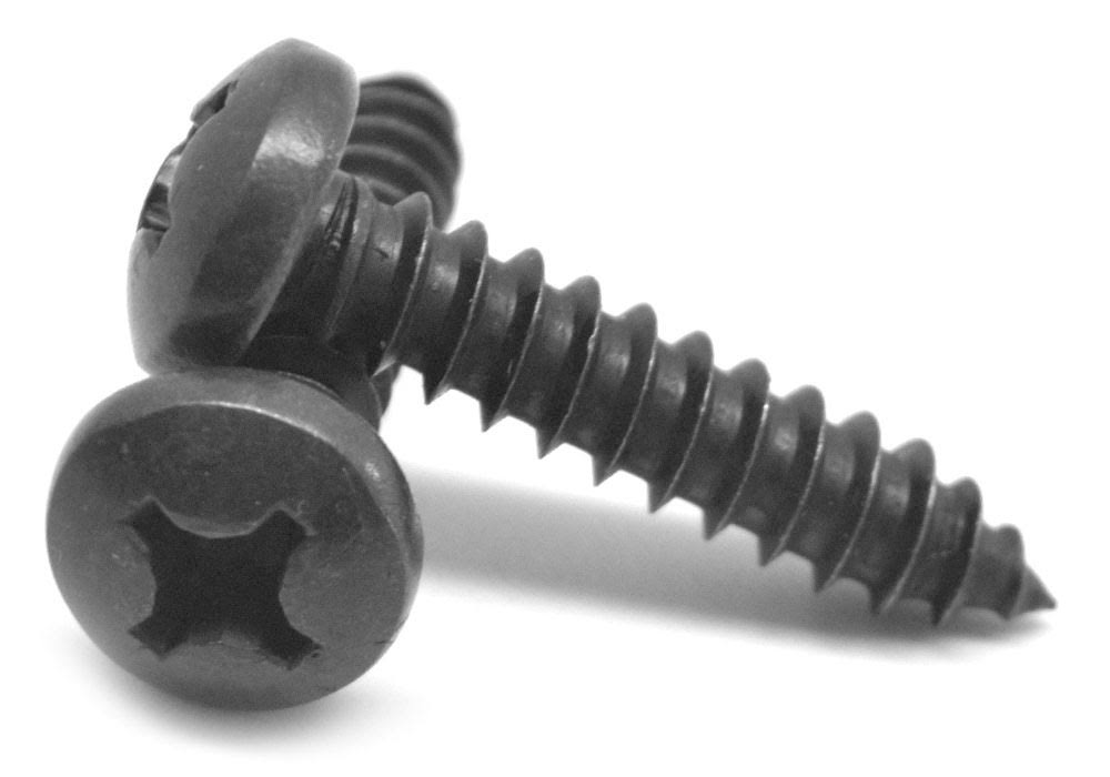 #2-32 x 5/16 Sheet Metal Screw Phillips Pan Head Black Oxide L577110