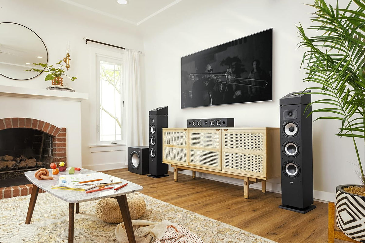 Powered Sub with 12 Dynamic Balanced Woofer & 100W Amplifier, Midnight Black O703
