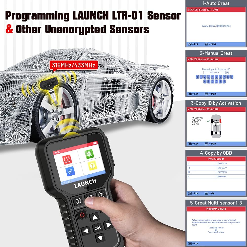 TPMS Relearn Tool + OBD2 Scanner Code Reader I501