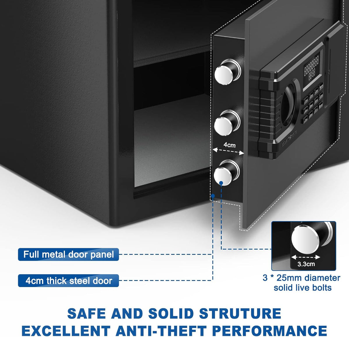 Small Steel Safe Box with LCD Digital Screen K2625