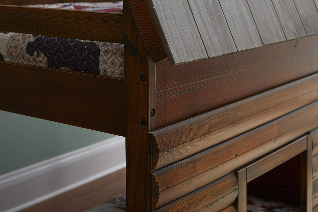Twin Bunk Beds with Ladder X948046