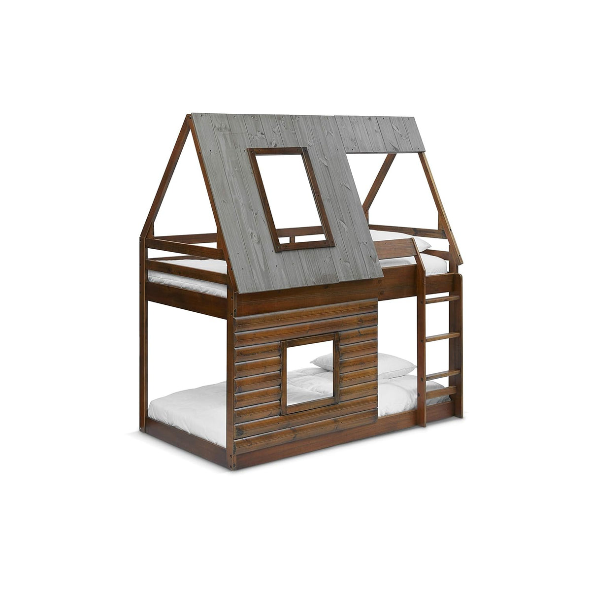 Twin Bunk Beds with Ladder X948046