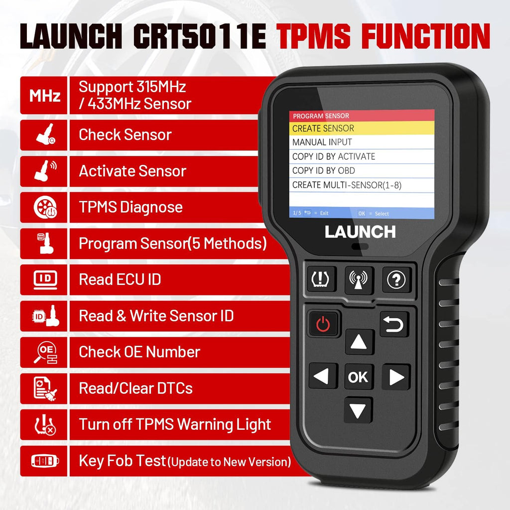 TPMS Relearn Tool + OBD2 Scanner Code Reader I501