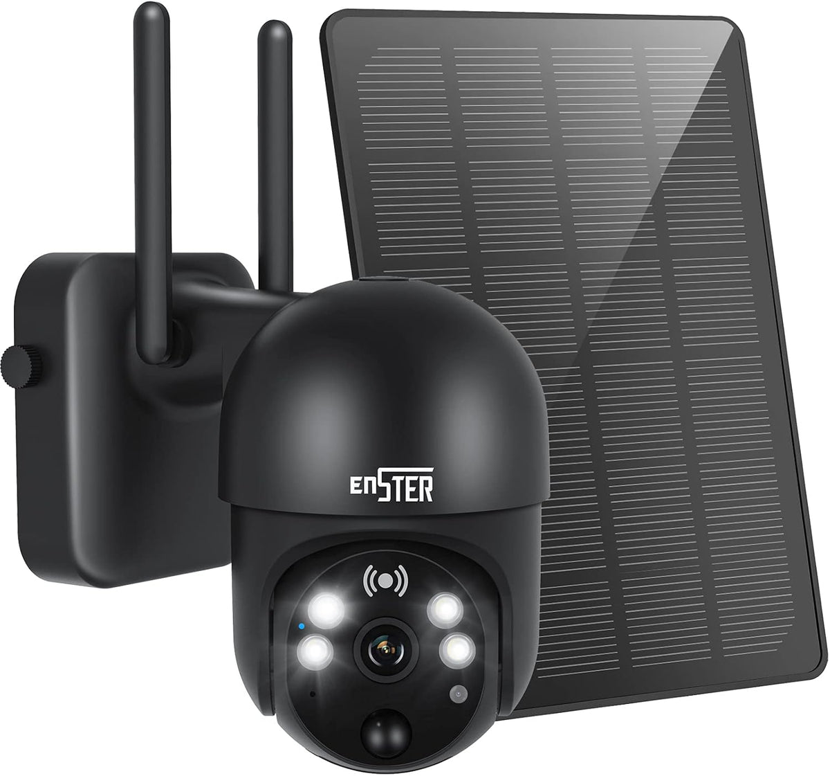 Solar Panel Security Surveillance Camera Outdoor Wireless 2.4g WiFi 360° PTZ Battery Spotlight Color 1080p Night Vision PIR Motion Detection 2-Way Audio Siren SD Cloud Storage IP65 Waterproof C730