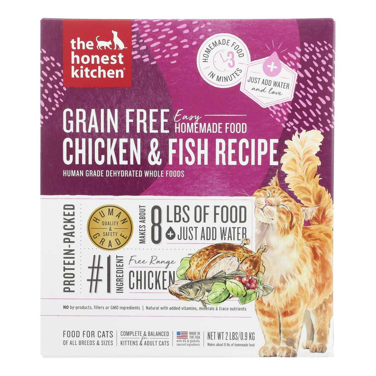 Chicken & Fish Grain-Free Dehydrated Cat Food E250261